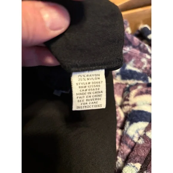 Habitat Clothes to Live In Black Wide Leg Crop Pants Womens Small Basic Casual - Picture 5 of 5